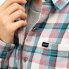 Shirt KLIM SUNLIGHT TRAIL MIDWEIGHT FLANNEL Snow White / Raspberry Radiance
