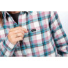 Shirt KLIM SUNLIGHT TRAIL MIDWEIGHT FLANNEL Snow White / Raspberry Radiance