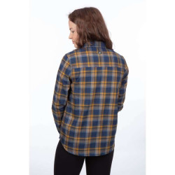Women's shirt KLIM SUNLIGHT TRAIL MIDWEIGHT FLANNEL Dress Blues / Mock Orange 2