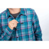 Women's shirt KLIM SUNLIGHT TRAIL MIDWEIGHT FLANNEL Deep Lagoon / Raspberry Radiance
