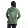 Sweat femme Klim PETROL PULLOVER HOODIE Hedge Green / Beach Glass