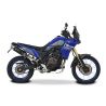Silencieux haut court titane noir SP2 HP CORSE - Normes Euro4 et Euro5 - YAMAHA 700 TENERE 2025-