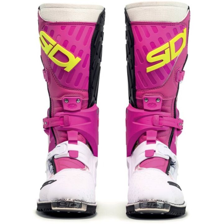 Bottes moto tout terrain Sidi 2026 Crossair HD Billy Bolt Edition Spéciale - Blanc & Rose