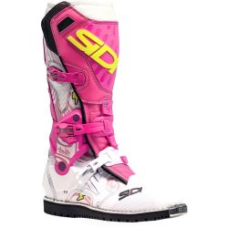 Bottes moto tout terrain Sidi 2026 Crossair HD Billy Bolt Edition Spéciale - Blanc & Rose