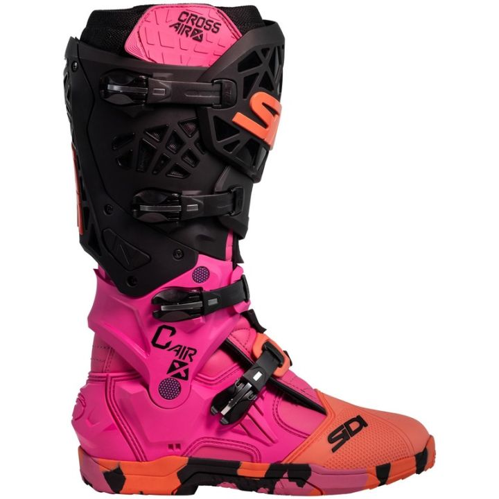Bottes moto tout terrain Sidi 2026 Crossair X - Noir & Rose