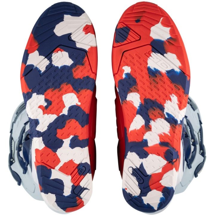 Bottes moto tout terrain Sidi 2026 Crossair X - Blanc Bleu Rouge