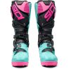 Bottes moto tout terrain Sidi 2026 Crossfire 3 SRS - Noir Menthe Rose