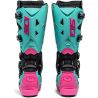 Bottes moto tout terrain Sidi 2026 Crossfire 3 SRS - Noir Menthe Rose