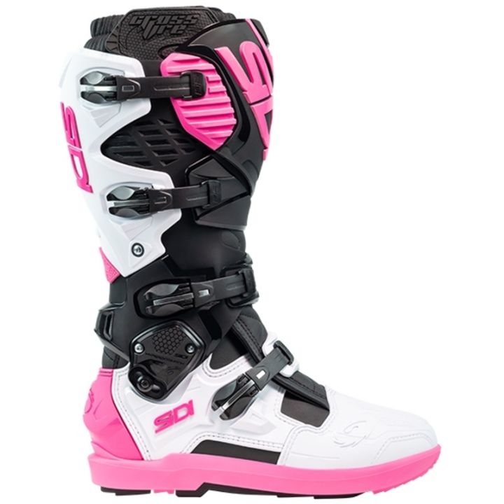 Bottes moto tout terrain Sidi 2026 Crossfire 3 SRS - Blanc Rose