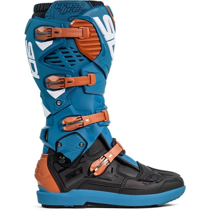 Bottes moto tout terrain Sidi 2026 Crossfire 3 SRS - Bleu Orange