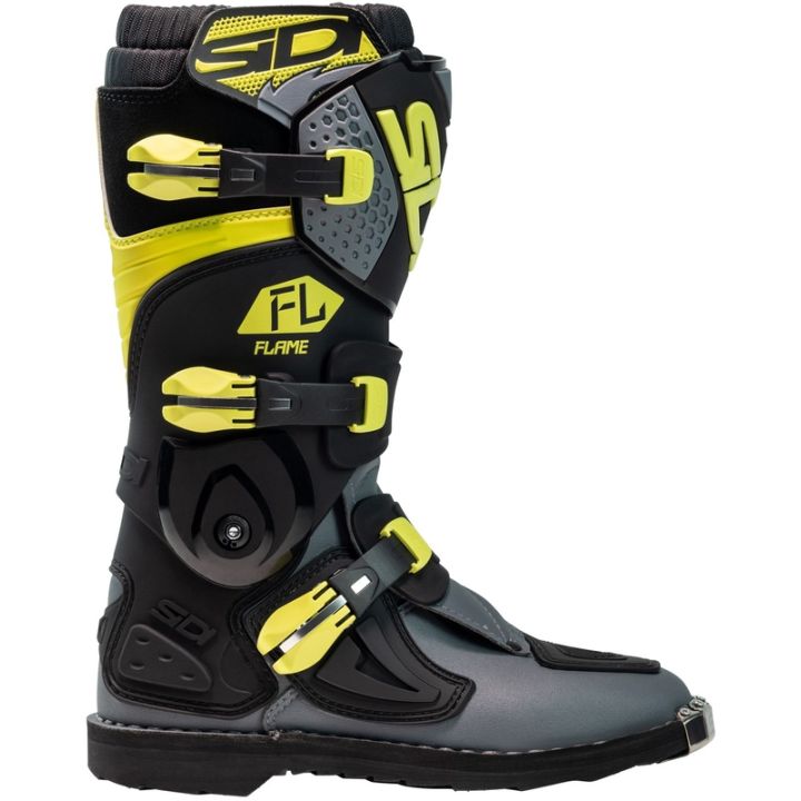 Bottes moto tout terrain enfant Sidi 2026 Flame - Jaune & Noir