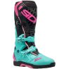 Bottes moto tout terrain Sidi 2026 Crossair - Noir Menthe Rose