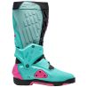 Bottes moto tout terrain Sidi 2026 Crossair - Noir Menthe Rose