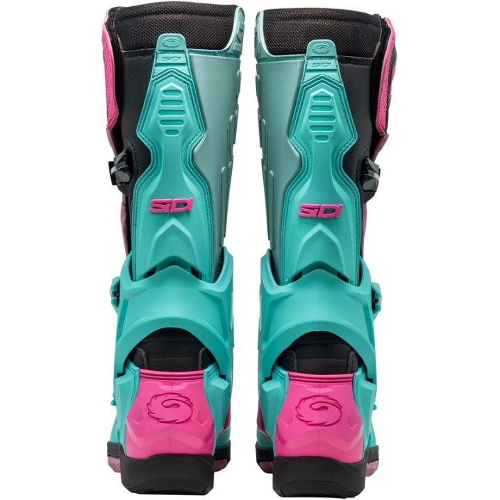 Bottes moto tout terrain Sidi 2026 Crossair - Noir Menthe Rose