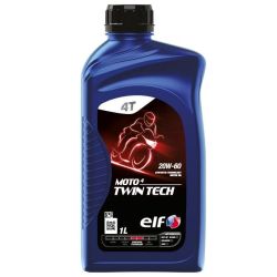 ELF - Huile moteur synthétique 4T 20W60 MOTO 4 TWIN TECH - 1 litre