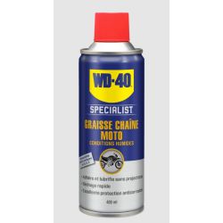 WD40 - Graisse chaîne Specialist Moto conditions humides - 400ml