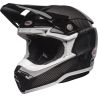 Casque cross Bell MOTO-10 Spherical Solid - Noir Blanc Brillant