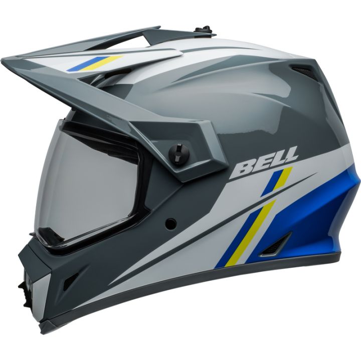 Casque cross BellMX-9 Adventure MIPS Alpine - Gris Charcoal Argent