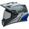 Casque cross BellMX-9 Adventure MIPS Alpine - Gris Charcoal Argent