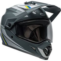 Casque cross BellMX-9 Adventure MIPS Alpine - Gris Charcoal Argent