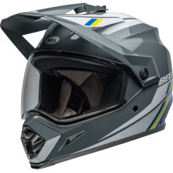 Casque cross BellMX-9 Adventure MIPS Alpine - Gris Charcoal Argent 2