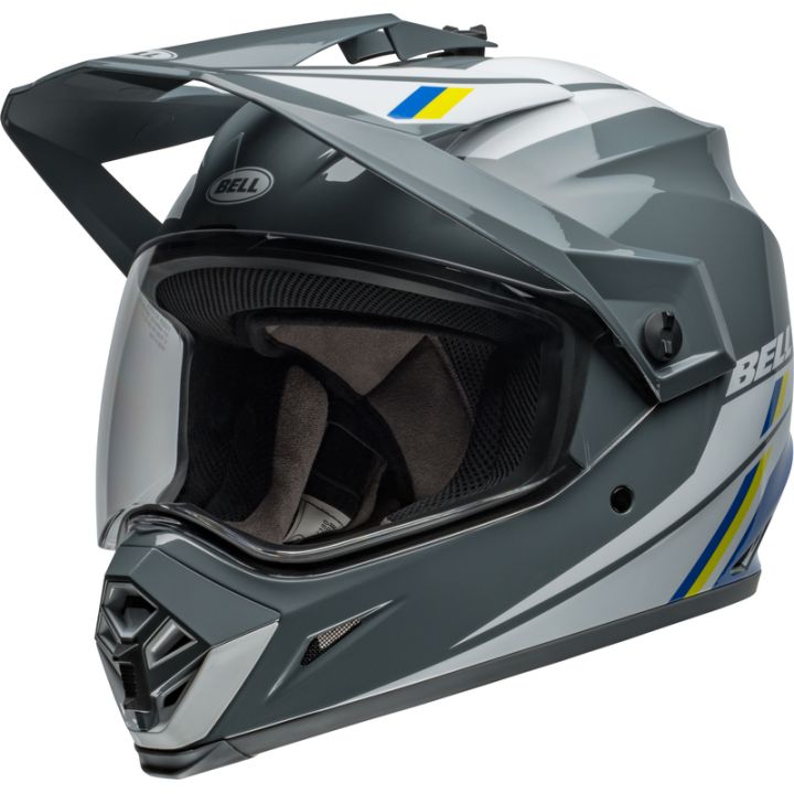 Casque cross BellMX-9 Adventure MIPS Alpine - Gris Charcoal Argent