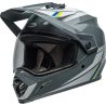 Casque cross BellMX-9 Adventure MIPS Alpine - Gris Charcoal Argent