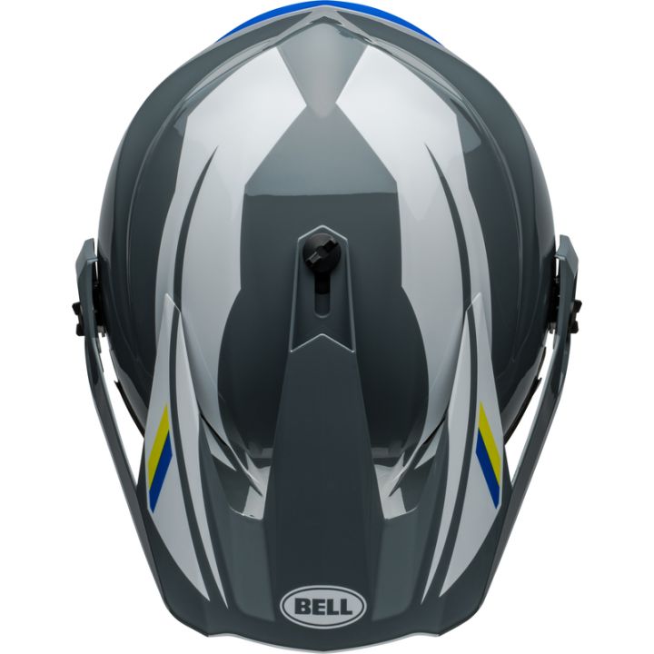 Casque cross BellMX-9 Adventure MIPS Alpine - Gris Charcoal Argent