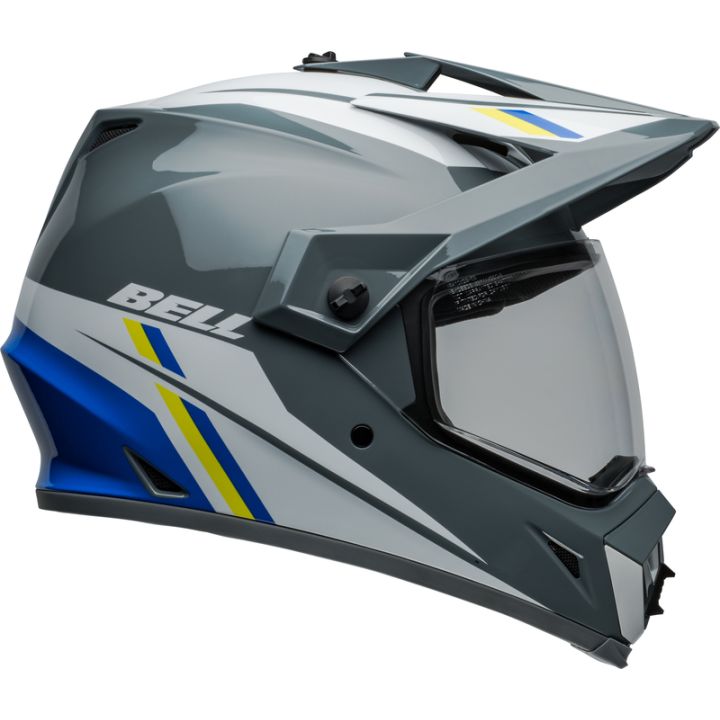 Casque cross BellMX-9 Adventure MIPS Alpine - Gris Charcoal Argent