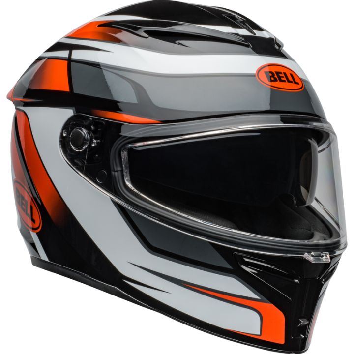 Casque moto Bell Lithium MIPS Podium - Noir Orange