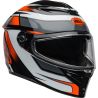 Casque moto Bell Lithium MIPS Podium - Noir Orange