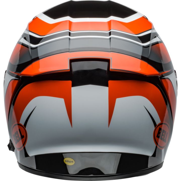 Casque moto Bell Lithium MIPS Podium - Noir Orange