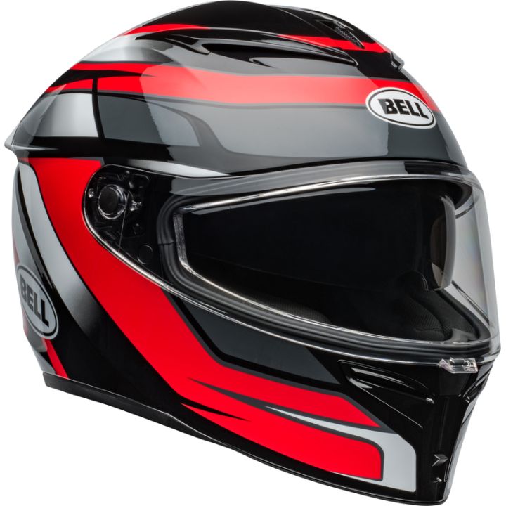 Casque moto Bell Lithium MIPS Podium - Noir Rouge