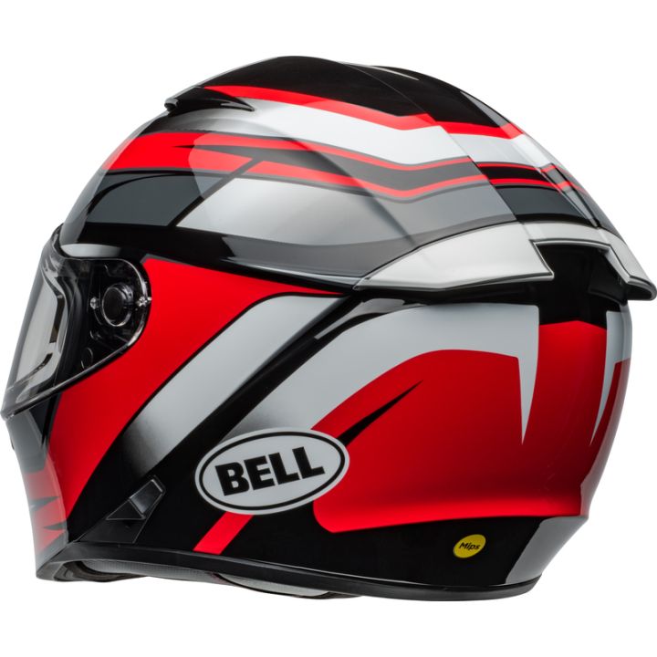 Casque moto Bell Lithium MIPS Podium - Noir Rouge