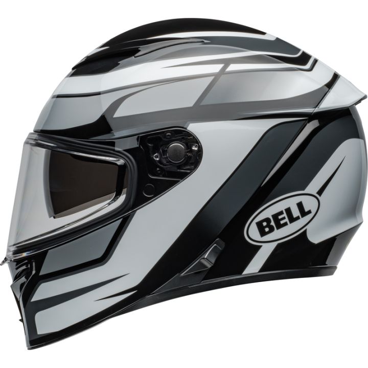 Casque moto Bell Lithium MIPS Podium - Noir Blanc