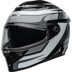 Casque moto Bell Lithium MIPS Podium - Noir Blanc
