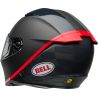 Casque moto Bell Lithium MIPS Hartluck - Noir Mat Rouge
