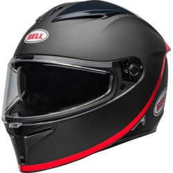 Casque moto Bell Lithium MIPS Hartluck - Noir Mat Rouge