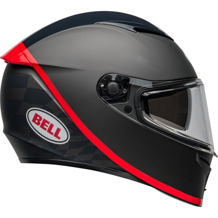 Casque moto Bell Lithium MIPS Hartluck - Noir Mat Rouge
