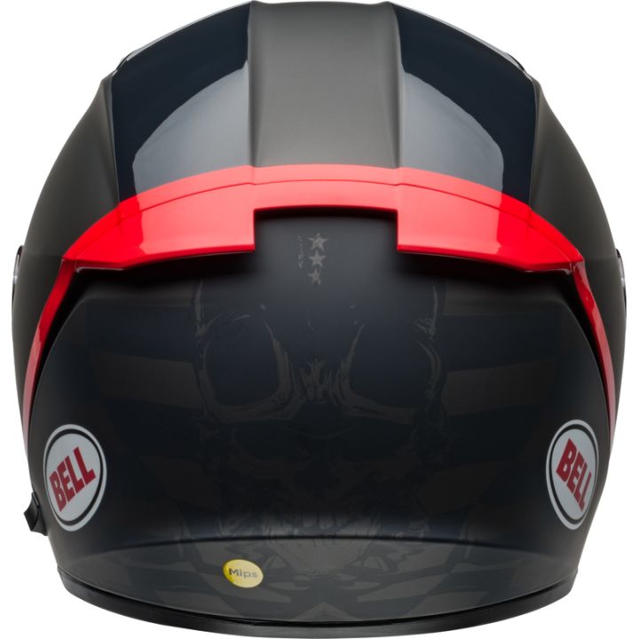 Casque moto Bell Lithium MIPS Hartluck - Noir Mat Rouge