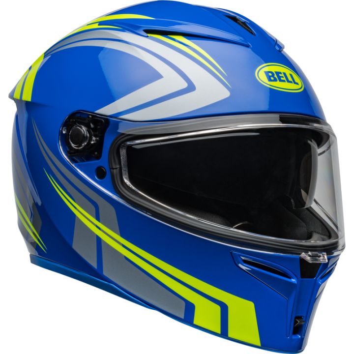 Casque moto Bell Lithium Jetstream - Bleu Retina
