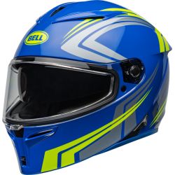 Casque moto Bell Lithium Jetstream - Bleu Retina