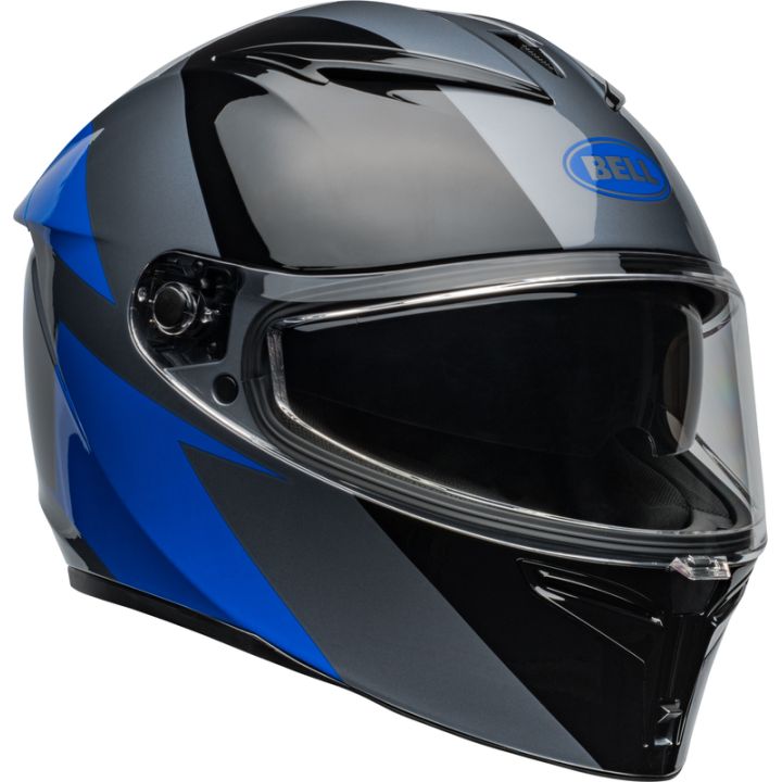 Casque moto Bell Lithium SHEAR - Gris Bleu
