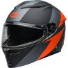 Casque moto Bell Lithium SHEAR - Gris Mat Orange