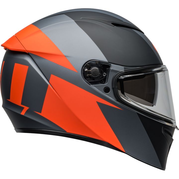 Casque moto Bell Lithium SHEAR - Gris Mat Orange