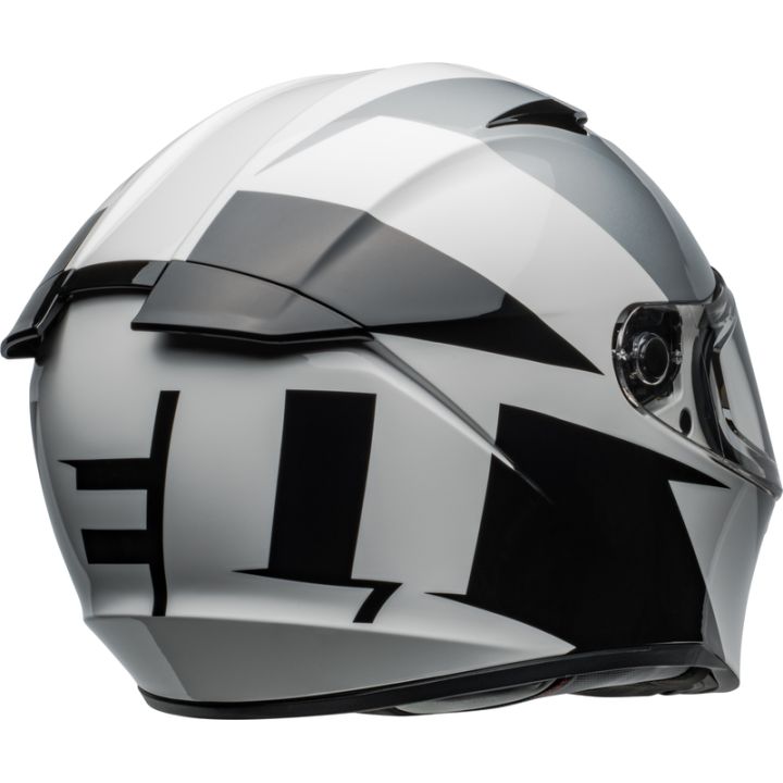 Casque moto Bell Lithium SHEAR - Argent Blanc