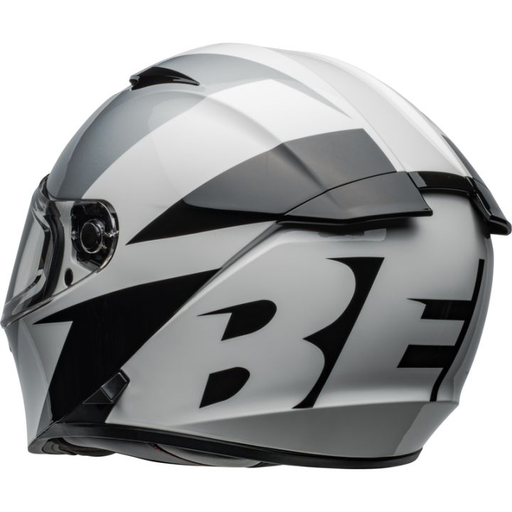 Casque moto Bell Lithium SHEAR - Argent Blanc