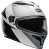 Casque moto Bell Lithium SHEAR - Argent Blanc