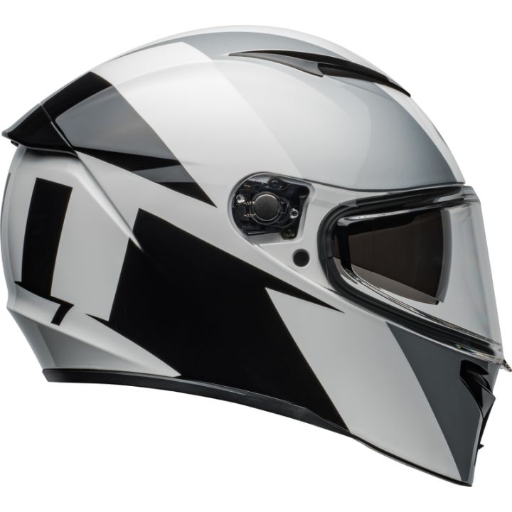 Casque moto Bell Lithium SHEAR - Argent Blanc