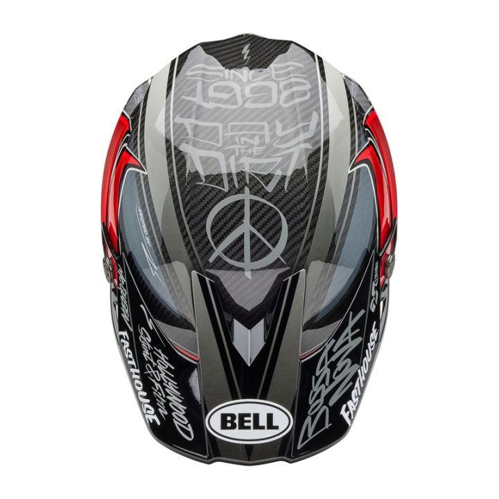 Casque cross Bell MOTO-10 Spherical Édition Limitée Fasthouse Ditd - Gris Rouge